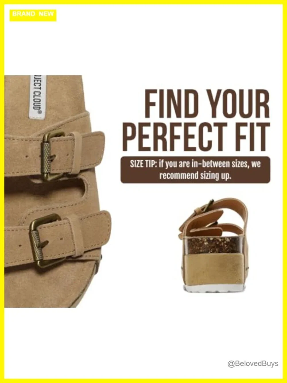 Genuine Suede Leather Platform Wedge Sandals with Memory Foam Insole